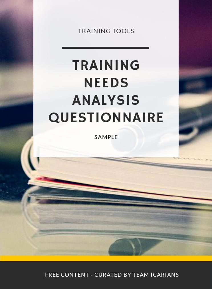 Training Needs Analysis Questionnaire